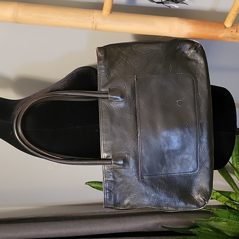 Vintage Club Monaco Distressed Leather Tote